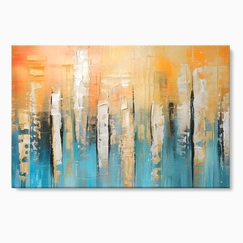 Tablou Canvas Premium LuxCanva® C1182, Pictura Colorata Abstracta , Culori, Abstract, Relaxare, Living Room, Culori Vibrante