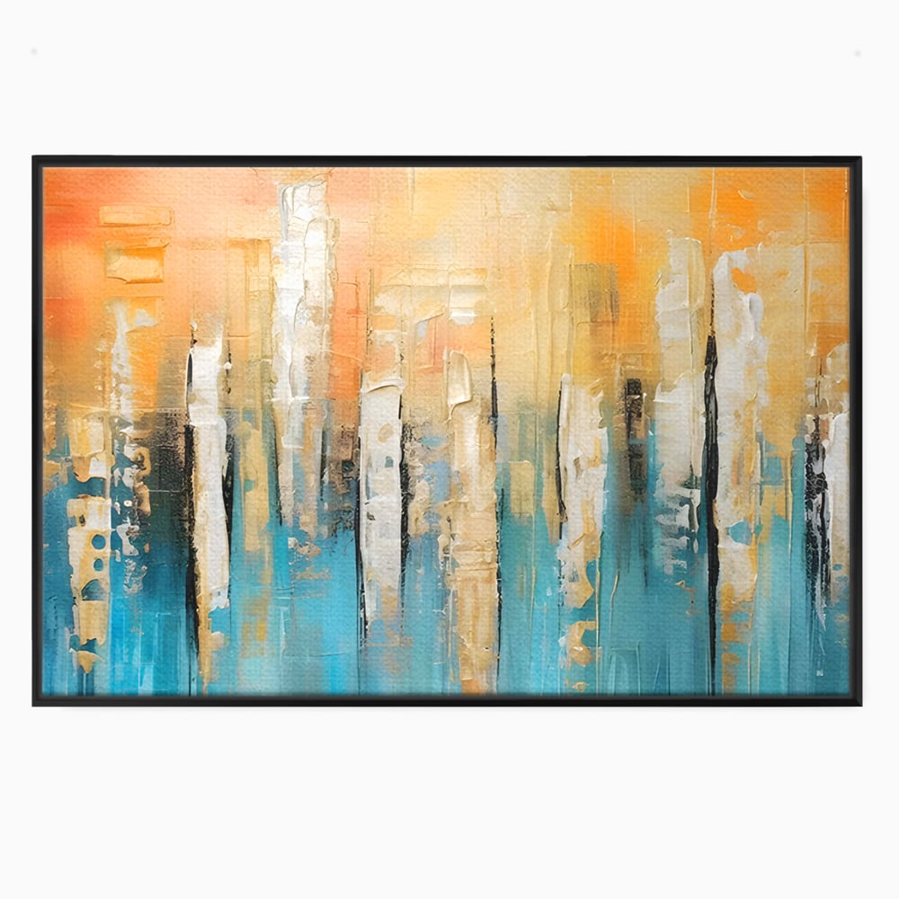 Tablou Canvas Premium LuxCanva® C1182, Pictura Colorata Abstracta , Culori, Abstract, Relaxare, Living Room, Culori Vibrante