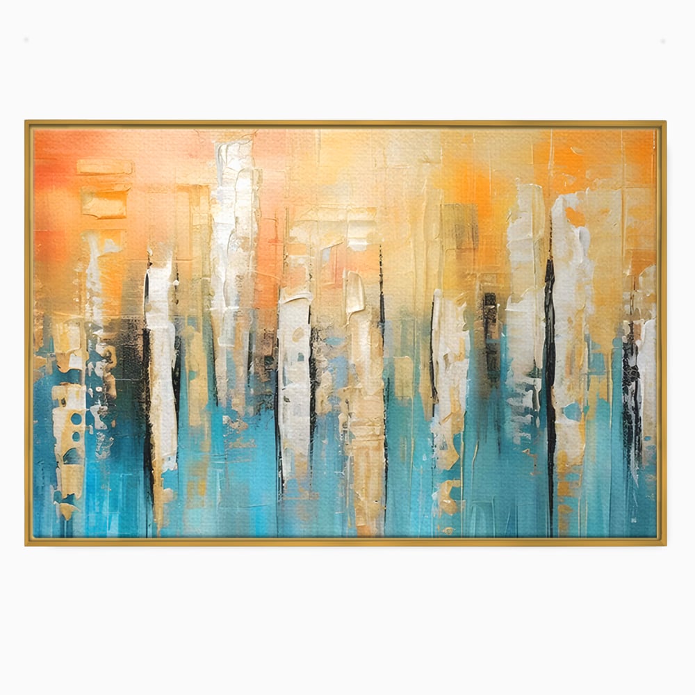 Tablou Canvas Premium LuxCanva® C1182, Pictura Colorata Abstracta , Culori, Abstract, Relaxare, Living Room, Culori Vibrante