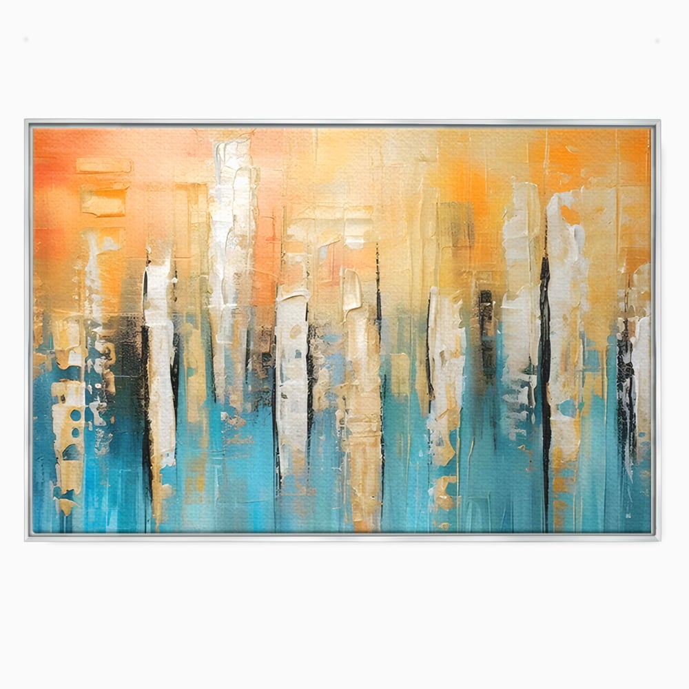 Tablou Canvas Premium LuxCanva® C1182, Pictura Colorata Abstracta , Culori, Abstract, Relaxare, Living Room, Culori Vibrante