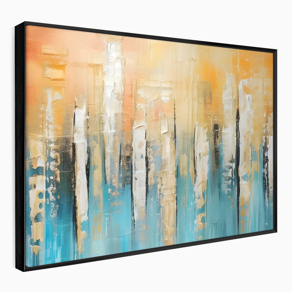 Tablou Canvas Premium LuxCanva® C1182, Pictura Colorata Abstracta , Culori, Abstract, Relaxare, Living Room, Culori Vibrante