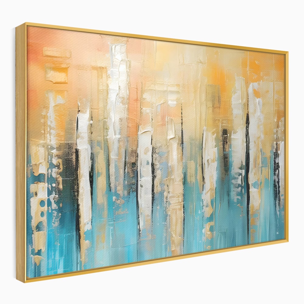 Tablou Canvas Premium LuxCanva® C1182, Pictura Colorata Abstracta , Culori, Abstract, Relaxare, Living Room, Culori Vibrante