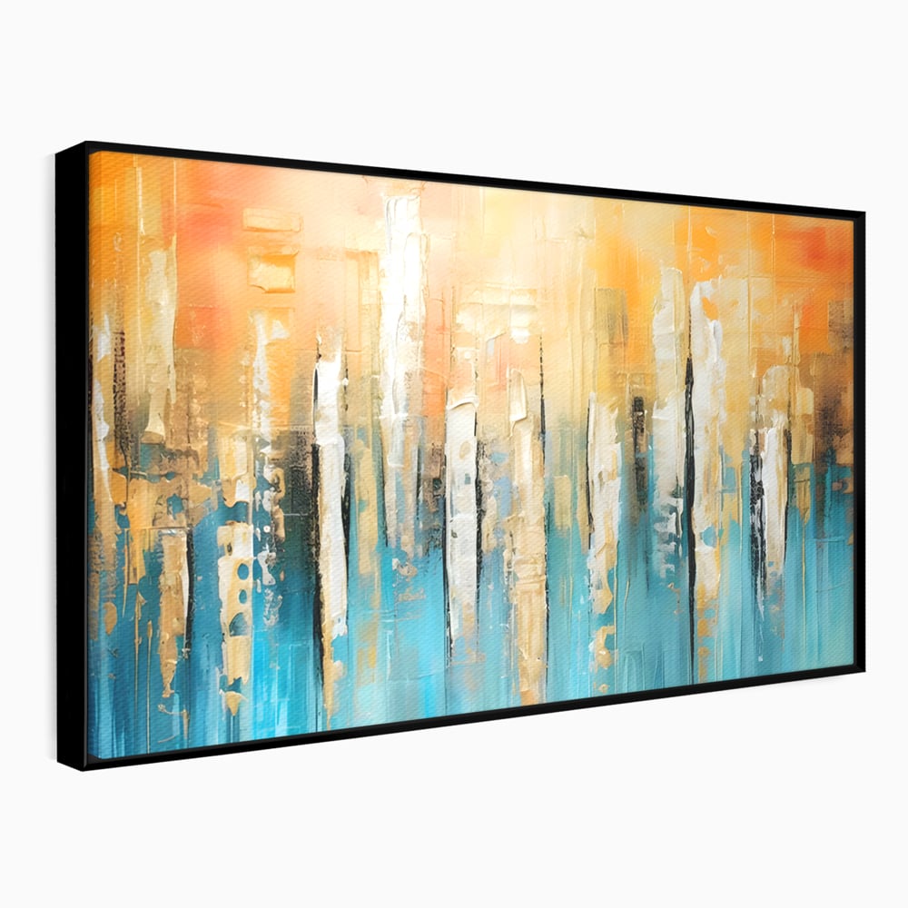 Tablou Canvas Premium LuxCanva® C1182, Pictura Colorata Abstracta , Culori, Abstract, Relaxare, Living Room, Culori Vibrante