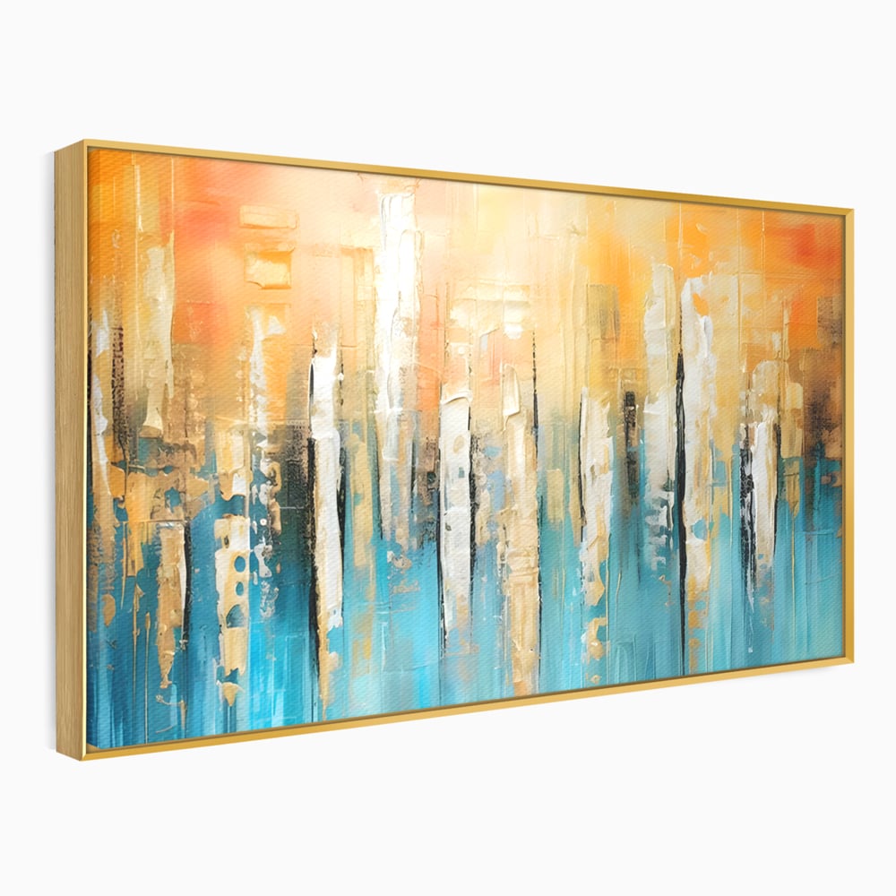 Tablou Canvas Premium LuxCanva® C1182, Pictura Colorata Abstracta , Culori, Abstract, Relaxare, Living Room, Culori Vibrante