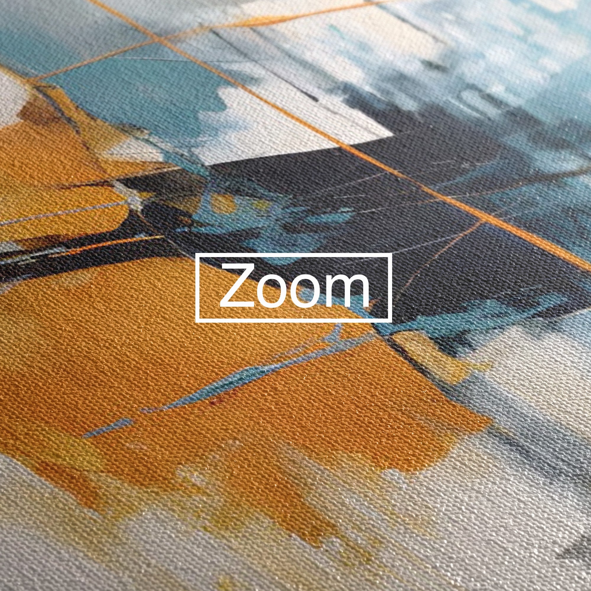 Tablou Canvas Premium LuxCanva® C1186, Abstract Albastru Portocaliu, Abstract, Modern, Arta Contemporana, Living, Birou, Culori Vibrante