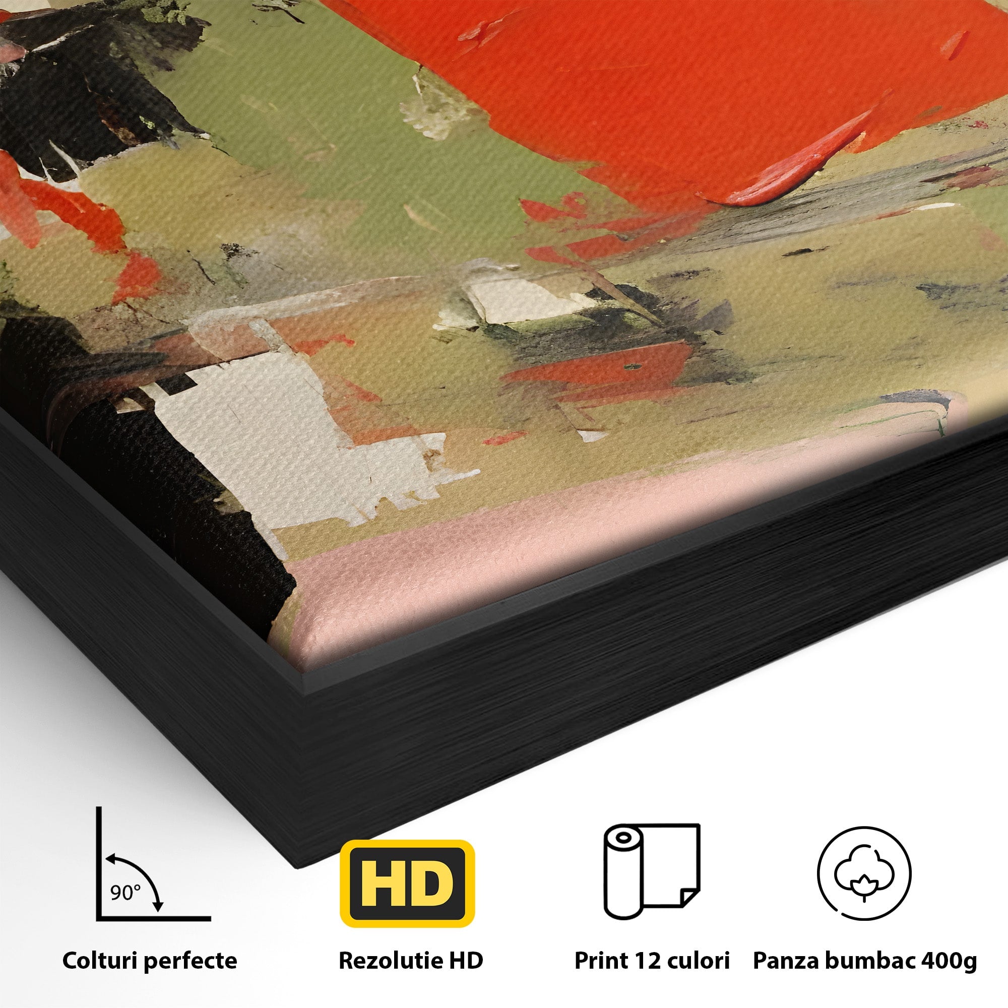 Tablou Canvas Premium LuxCanva® C1188, Abstract Contemporan, Abstract, Modern, Arta, Living, Birou, Culori Vibrante