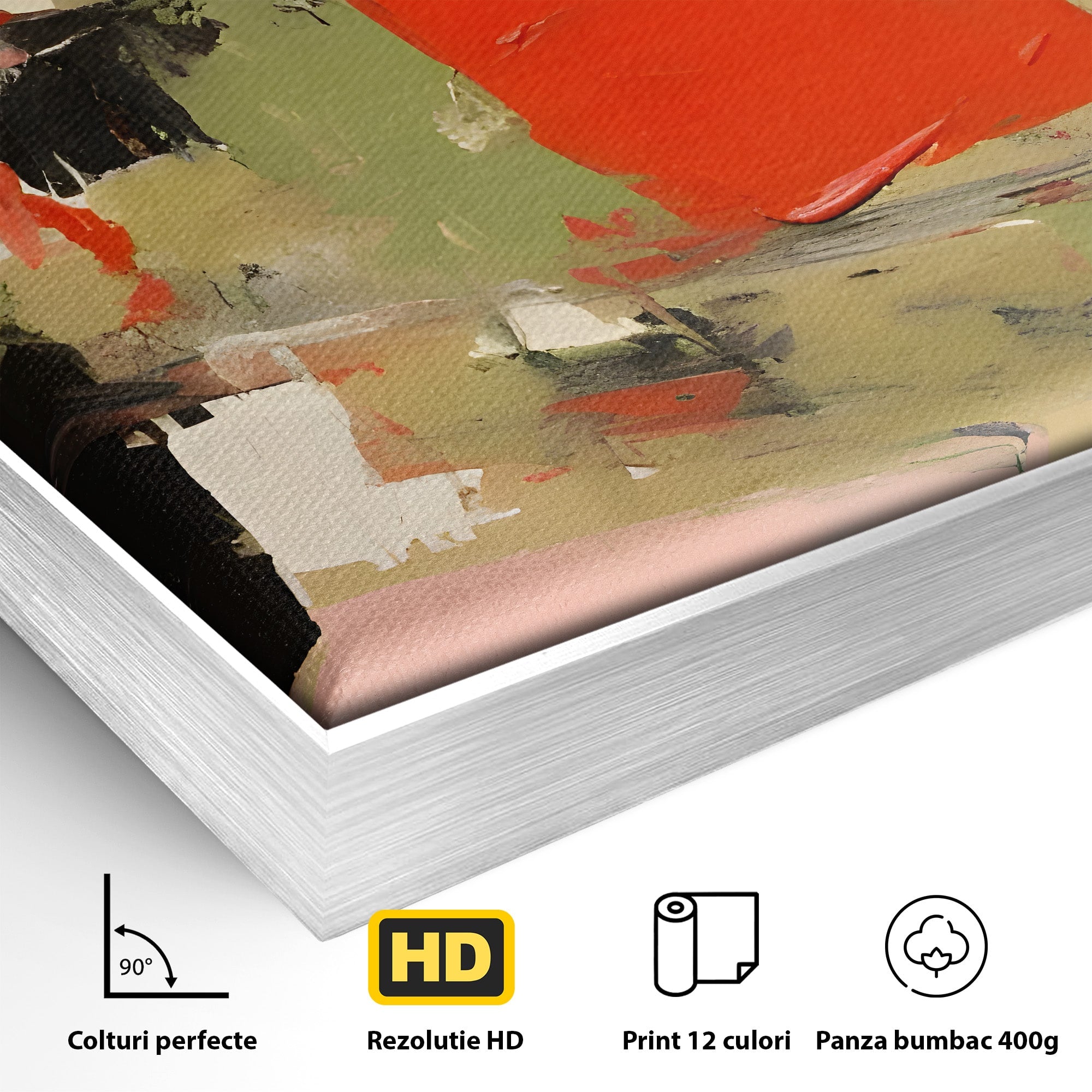 Tablou Canvas Premium LuxCanva® C1188, Abstract Contemporan, Abstract, Modern, Arta, Living, Birou, Culori Vibrante