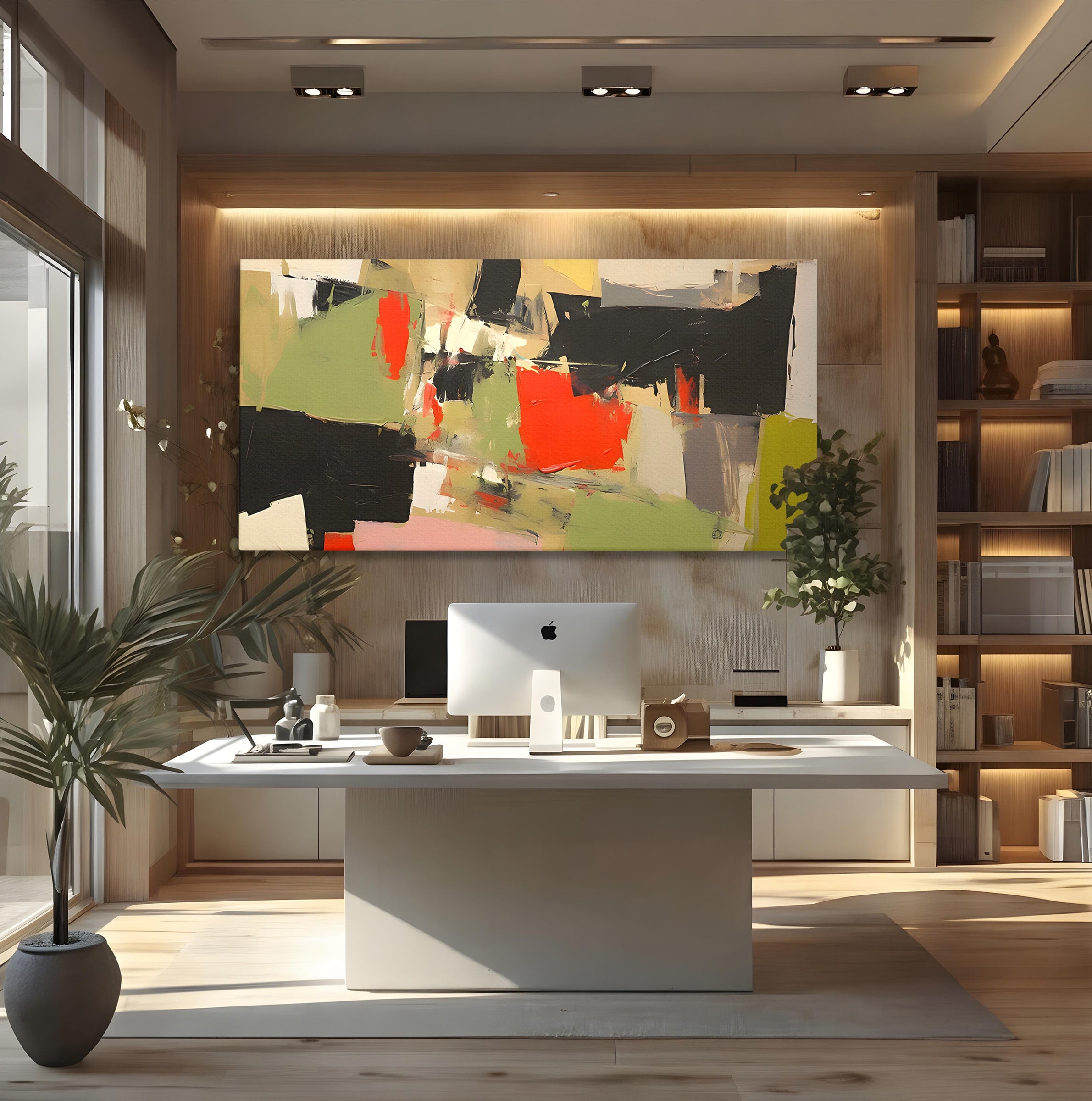 Tablou Canvas Premium LuxCanva® C1188, Abstract Contemporan, Abstract, Modern, Arta, Living, Birou, Culori Vibrante