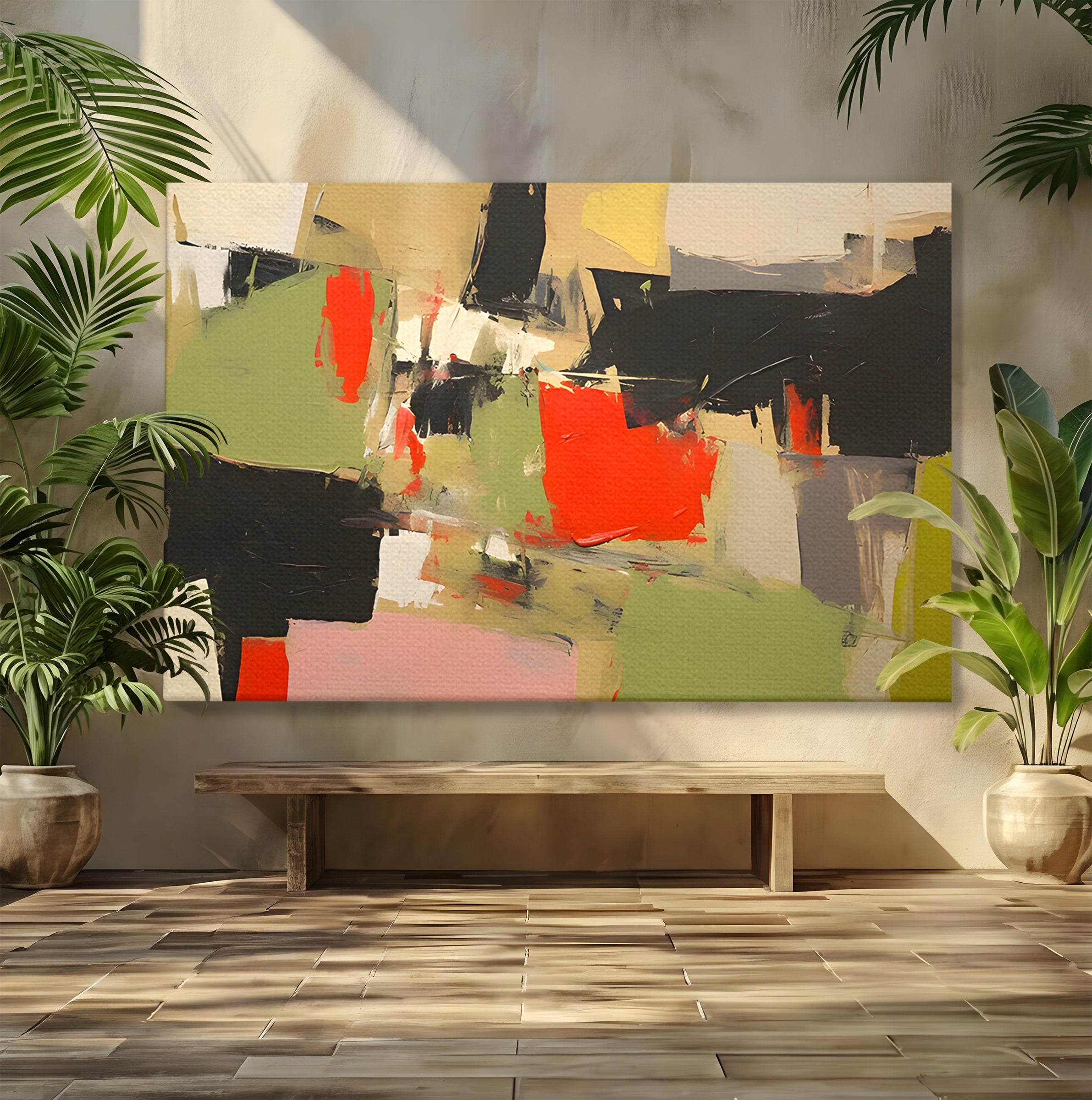 Tablou Canvas Premium LuxCanva® C1188, Abstract Contemporan, Abstract, Modern, Arta, Living, Birou, Culori Vibrante
