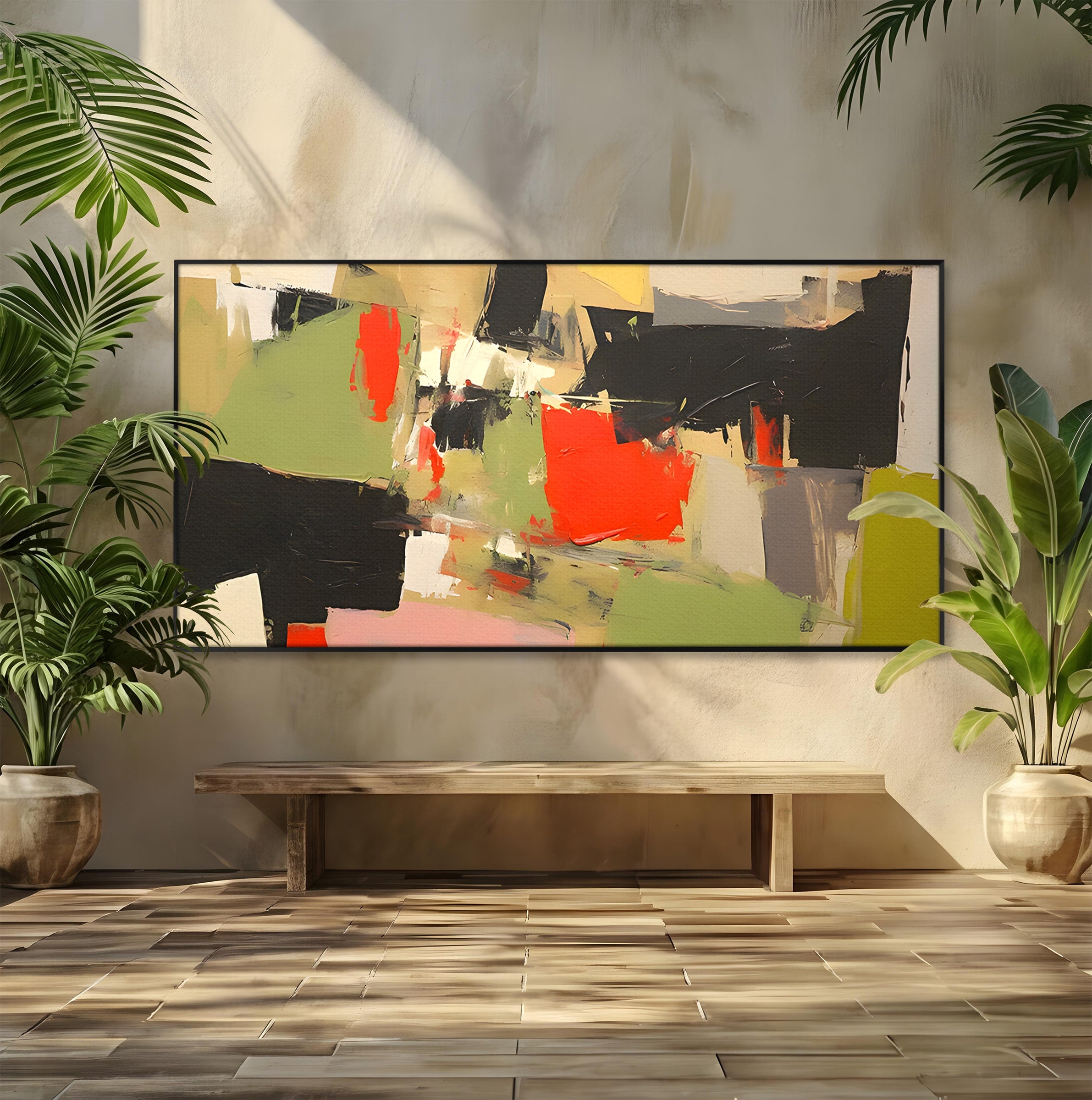Tablou Canvas Premium LuxCanva® C1188, Abstract Contemporan, Abstract, Modern, Arta, Living, Birou, Culori Vibrante