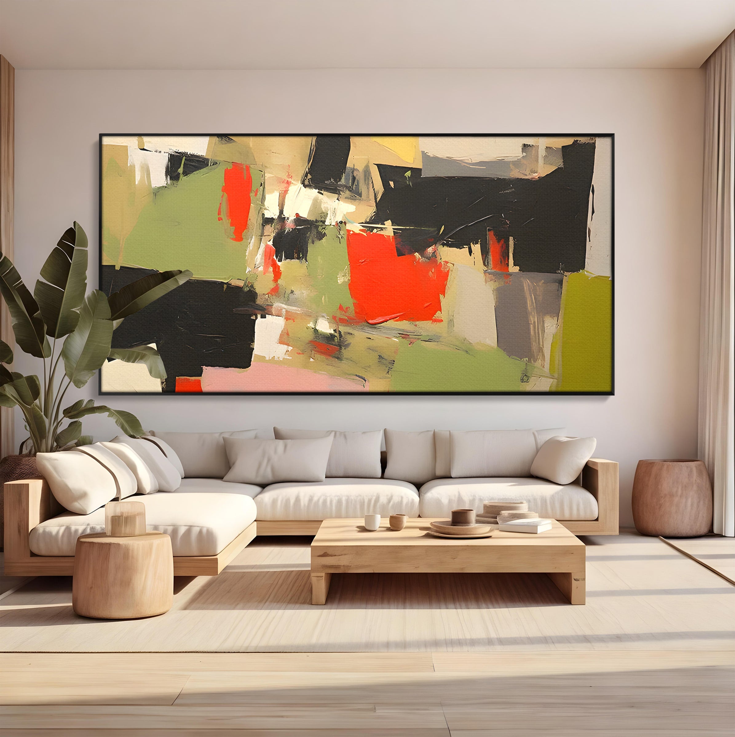 Tablou Canvas Premium LuxCanva® C1188, Abstract Contemporan, Abstract, Modern, Arta, Living, Birou, Culori Vibrante