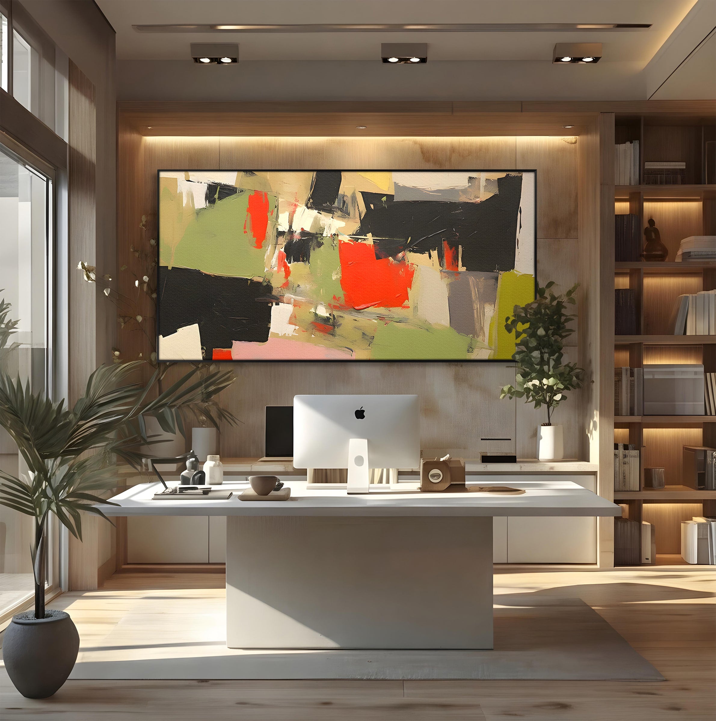Tablou Canvas Premium LuxCanva® C1188, Abstract Contemporan, Abstract, Modern, Arta, Living, Birou, Culori Vibrante