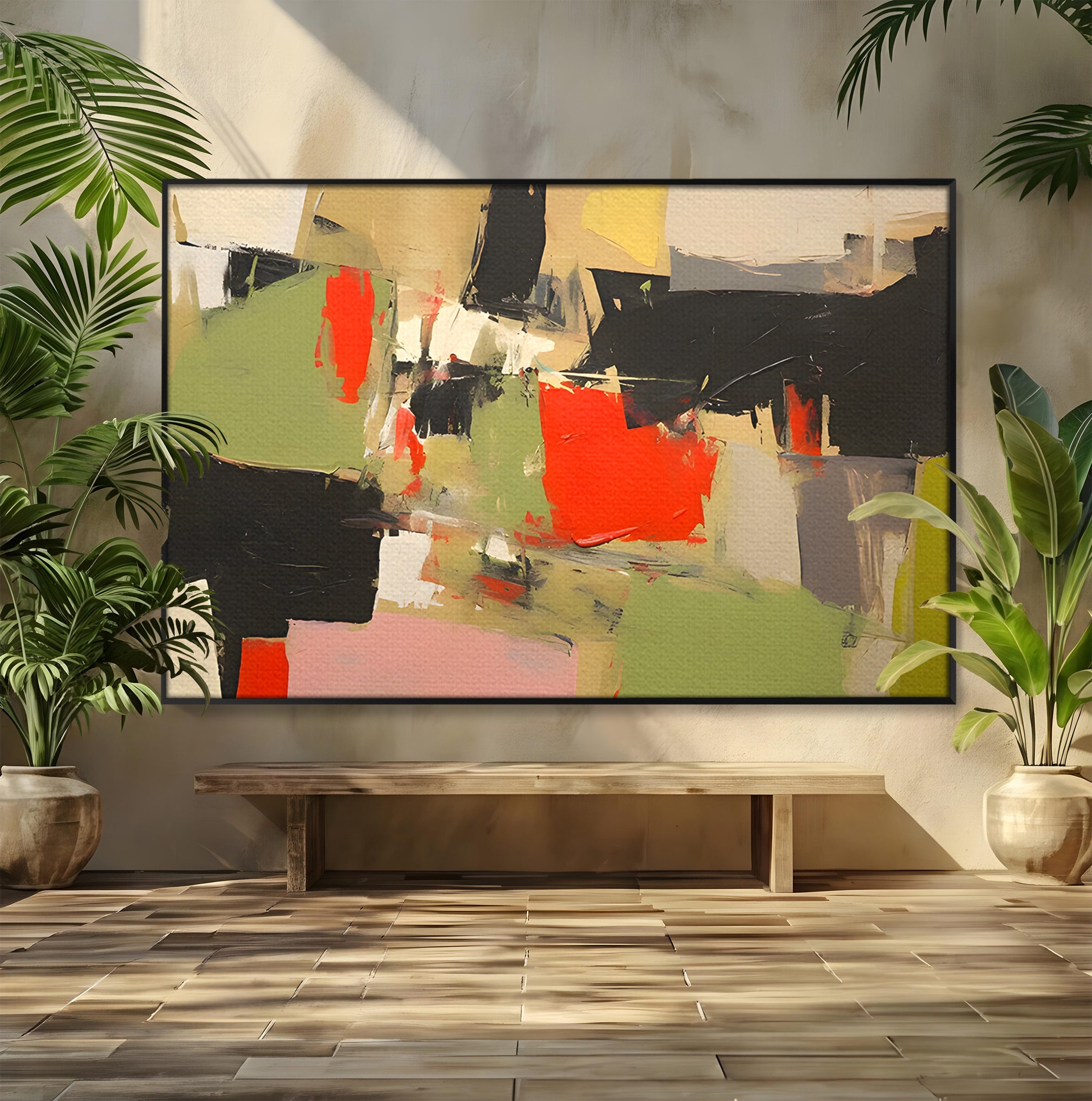 Tablou Canvas Premium LuxCanva® C1188, Abstract Contemporan, Abstract, Modern, Arta, Living, Birou, Culori Vibrante