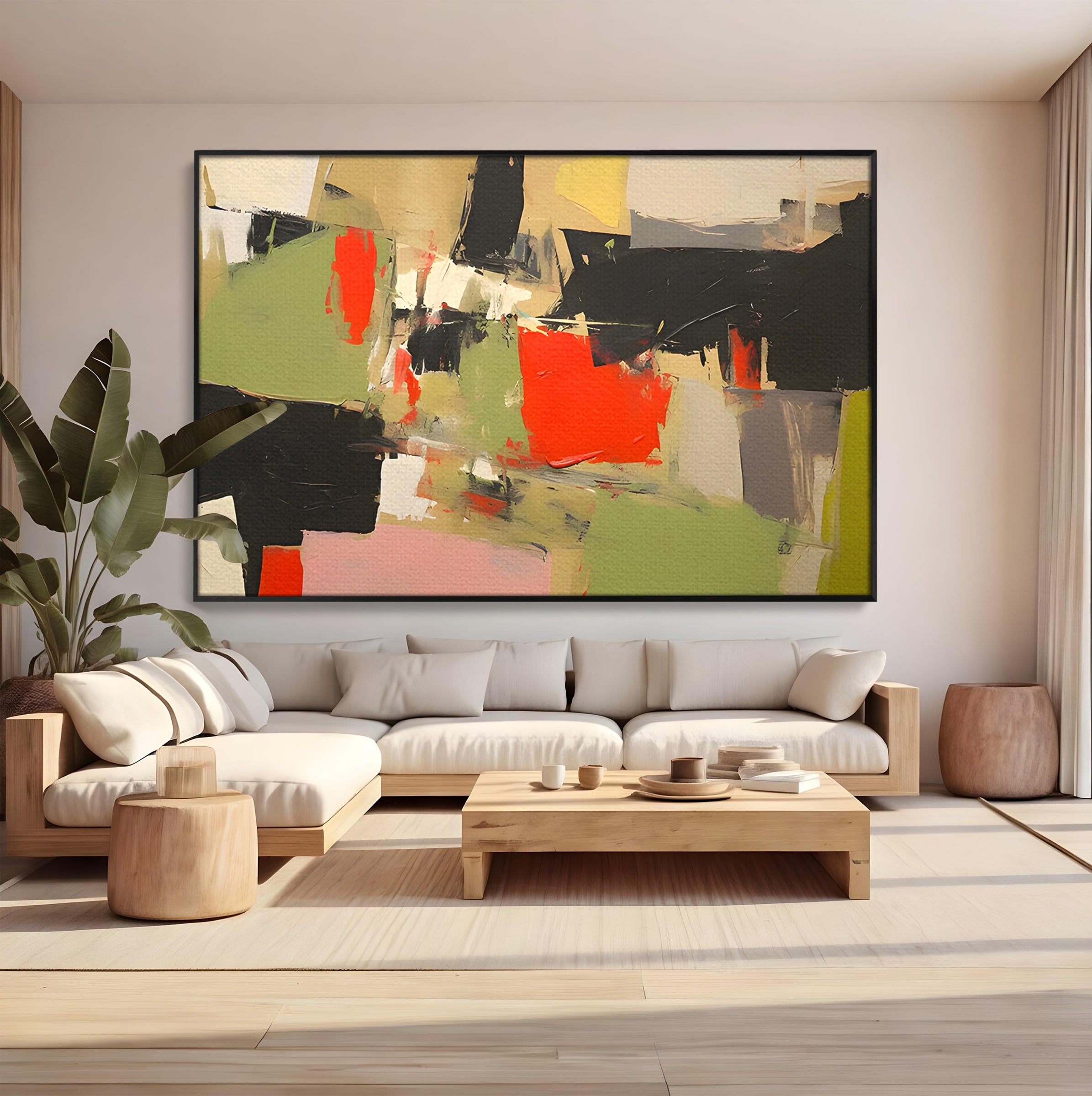 Tablou Canvas Premium LuxCanva® C1188, Abstract Contemporan, Abstract, Modern, Arta, Living, Birou, Culori Vibrante