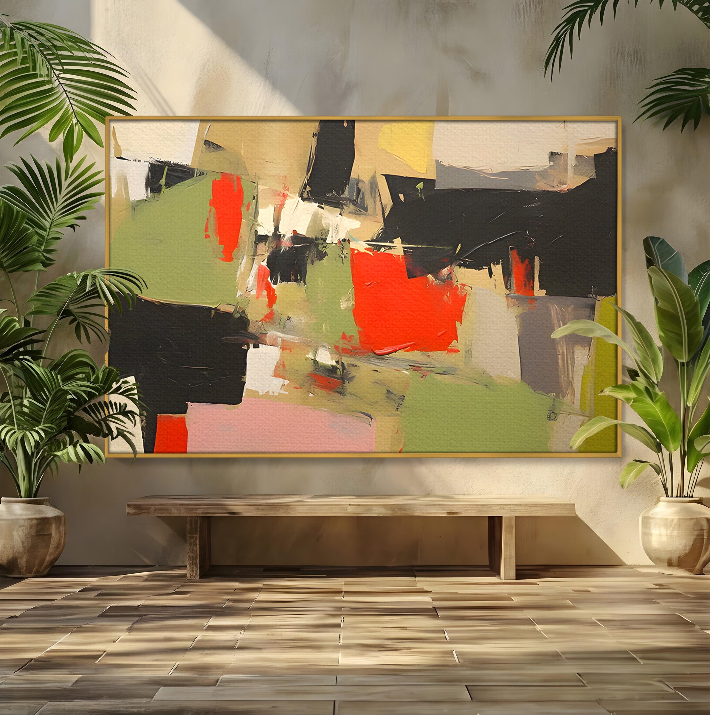 Tablou Canvas Premium LuxCanva® C1188, Abstract Contemporan, Abstract, Modern, Arta, Living, Birou, Culori Vibrante