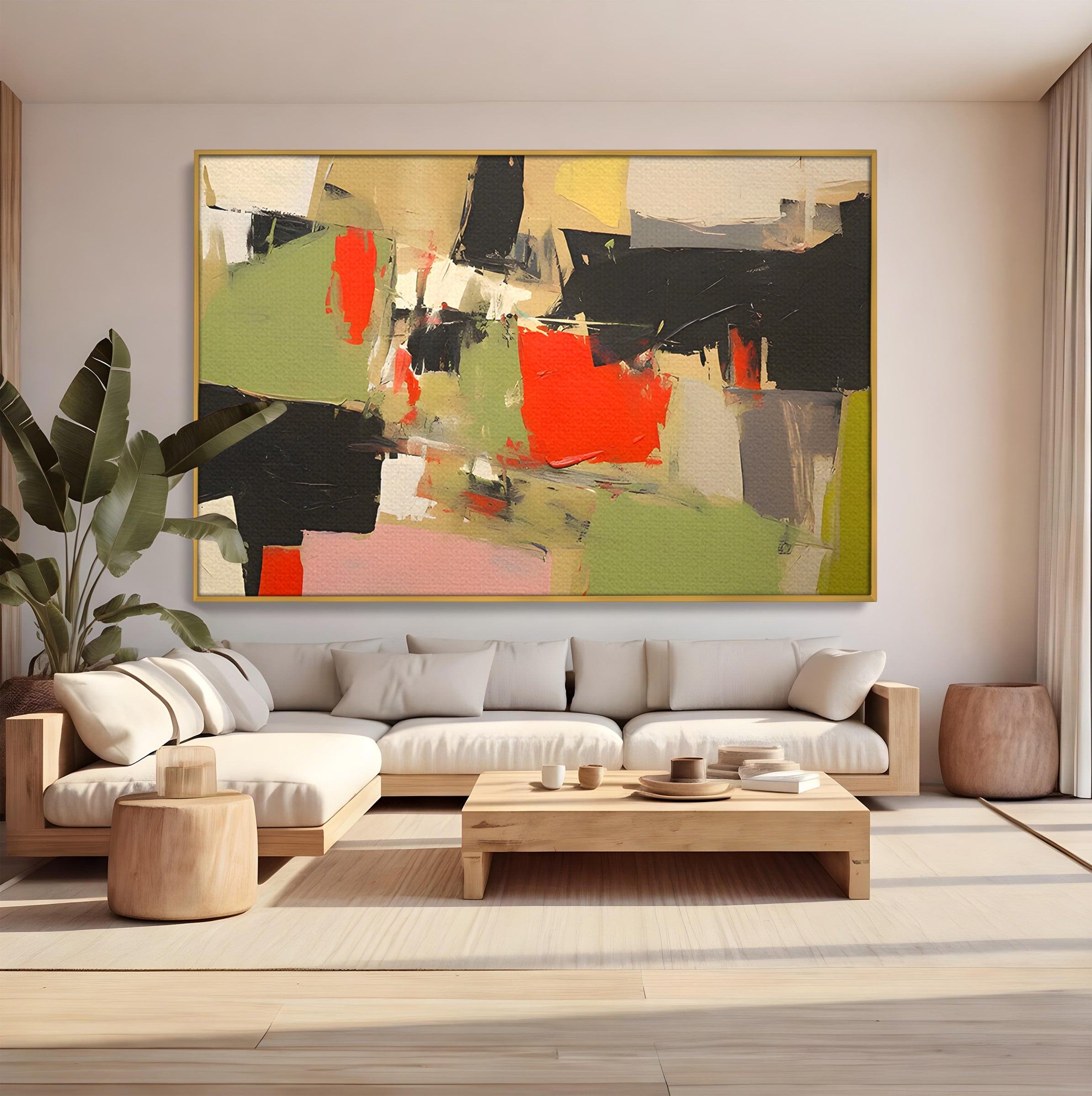 Tablou Canvas Premium LuxCanva® C1188, Abstract Contemporan, Abstract, Modern, Arta, Living, Birou, Culori Vibrante