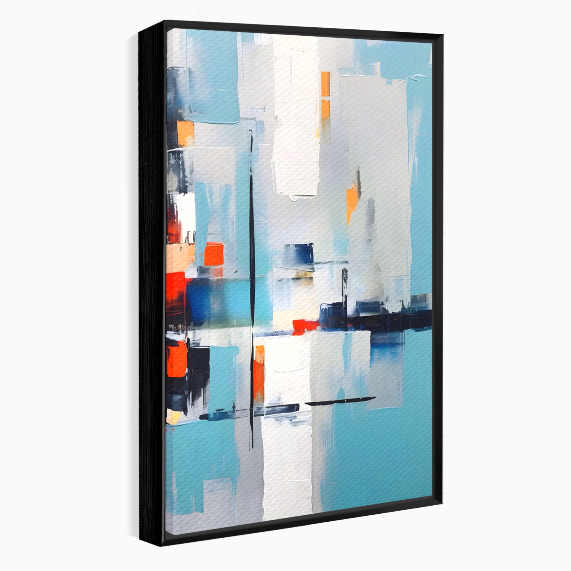 Tablou Canvas Premium LuxCanva® C1189, Abstract Geometric, Abstract, Geometric, Modern, Living, Birou, Culori Vibrante