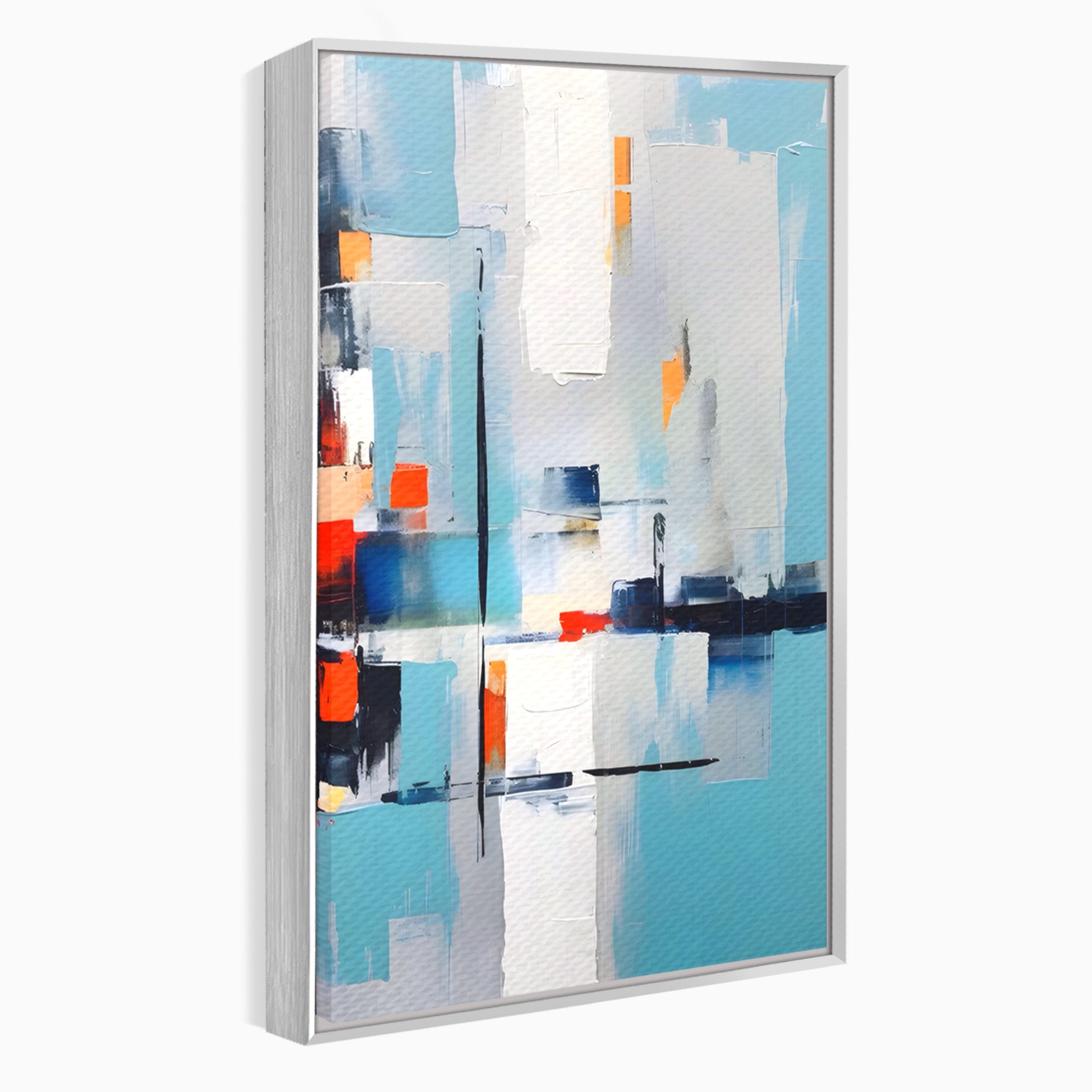 Tablou Canvas Premium LuxCanva® C1189, Abstract Geometric, Abstract, Geometric, Modern, Living, Birou, Culori Vibrante