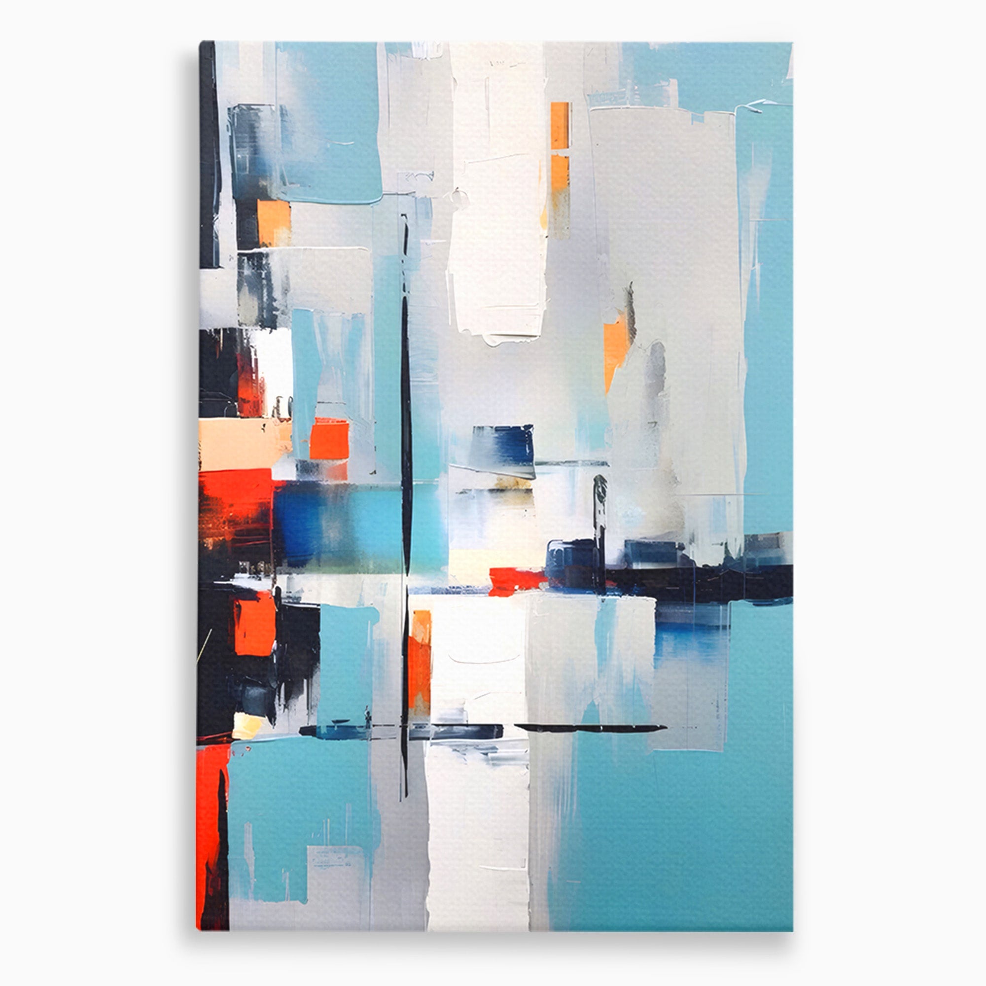 Tablou Canvas Premium LuxCanva® C1189, Abstract Geometric, Abstract, Geometric, Modern, Living, Birou, Culori Vibrante