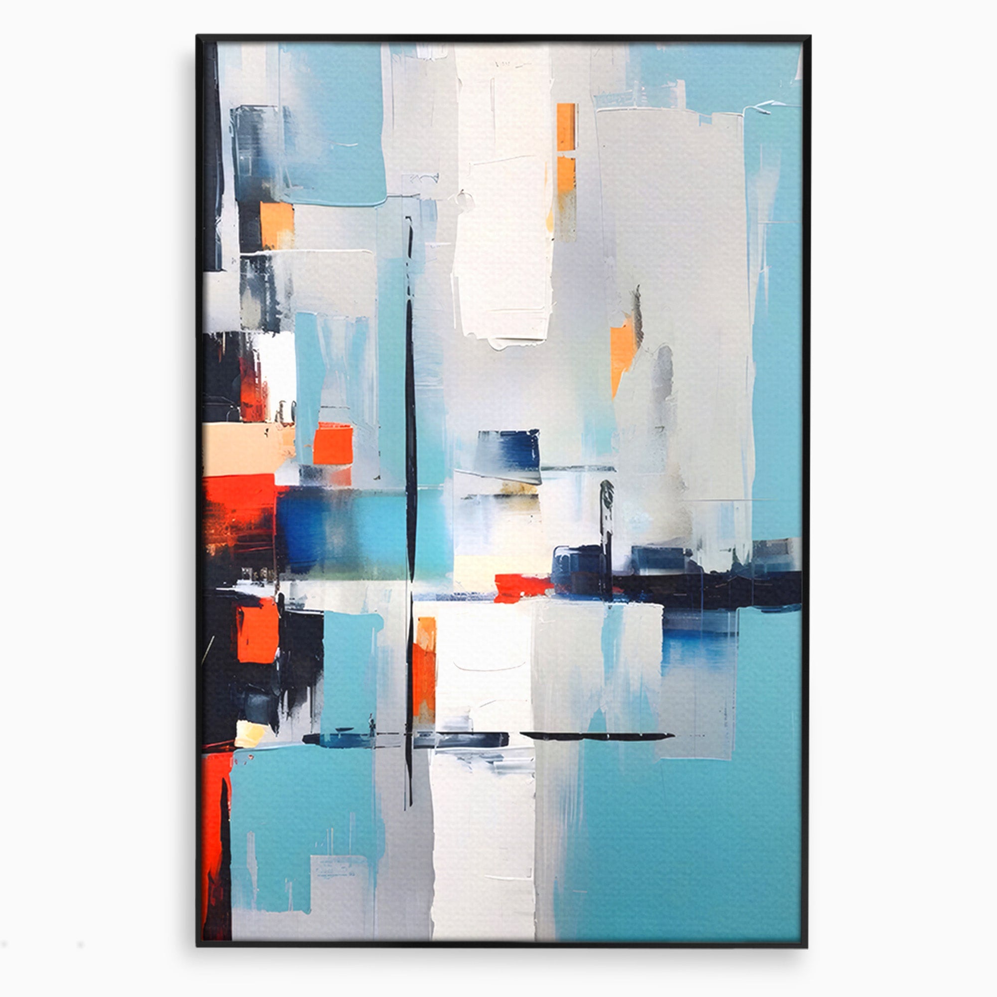 Tablou Canvas Premium LuxCanva® C1189, Abstract Geometric, Abstract, Geometric, Modern, Living, Birou, Culori Vibrante