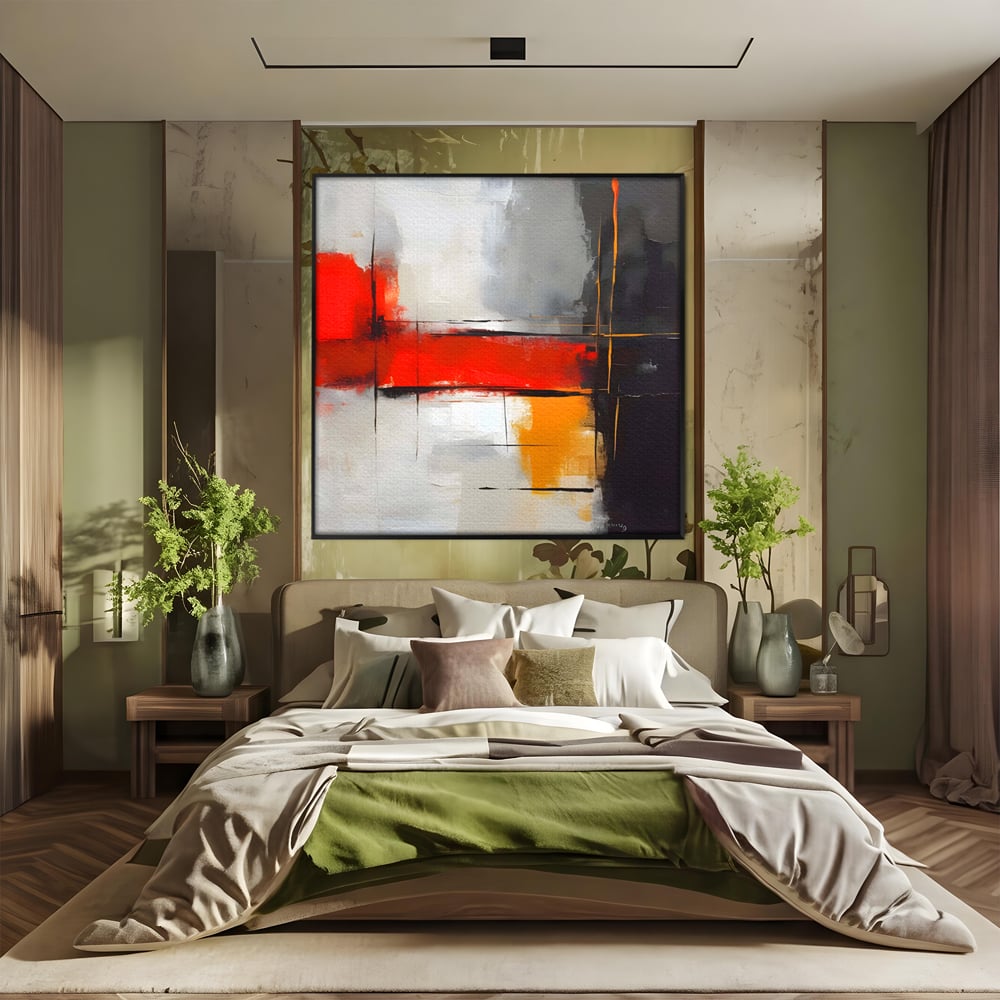 Tablou Canvas Premium LuxCanva® C1192, Culori Pictate Abstract , Culori, Decorativ, Living Room, Culori Vibrante