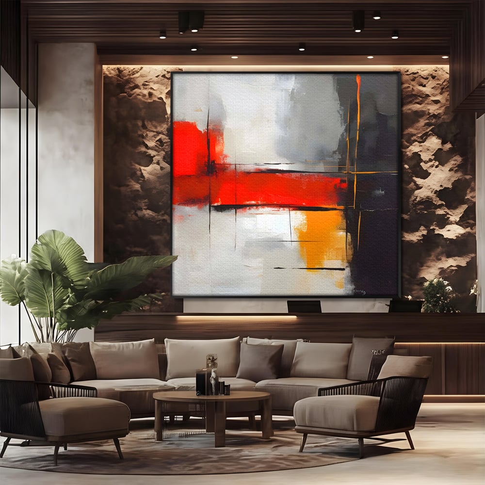 Tablou Canvas Premium LuxCanva® C1192, Culori Pictate Abstract , Culori, Decorativ, Living Room, Culori Vibrante