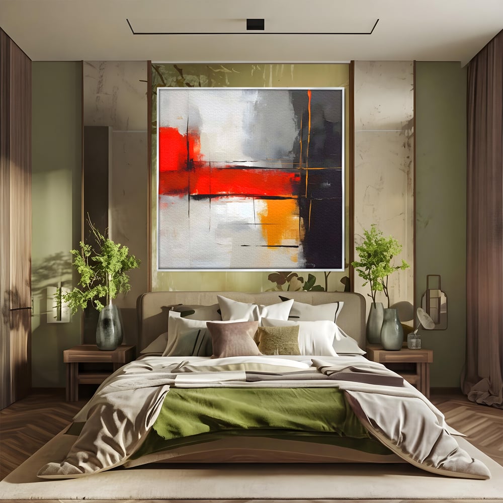 Tablou Canvas Premium LuxCanva® C1192, Culori Pictate Abstract , Culori, Decorativ, Living Room, Culori Vibrante