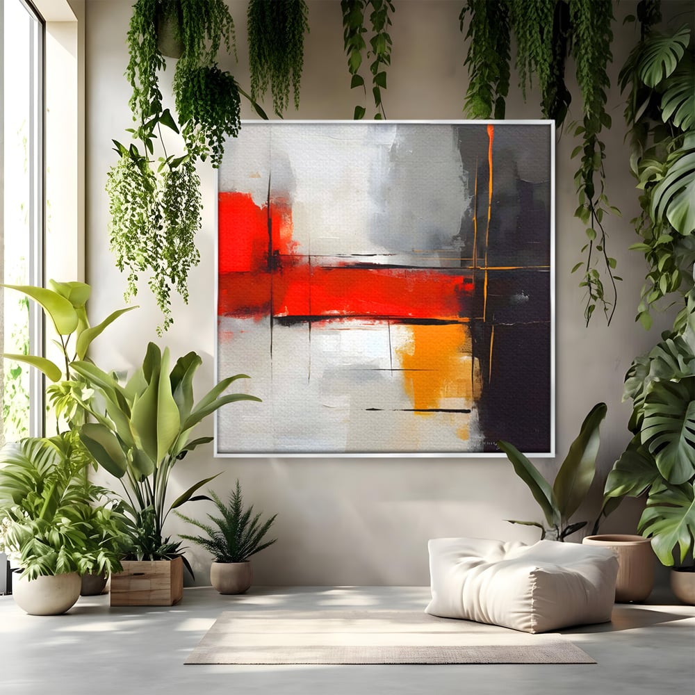 Tablou Canvas Premium LuxCanva® C1192, Culori Pictate Abstract , Culori, Decorativ, Living Room, Culori Vibrante