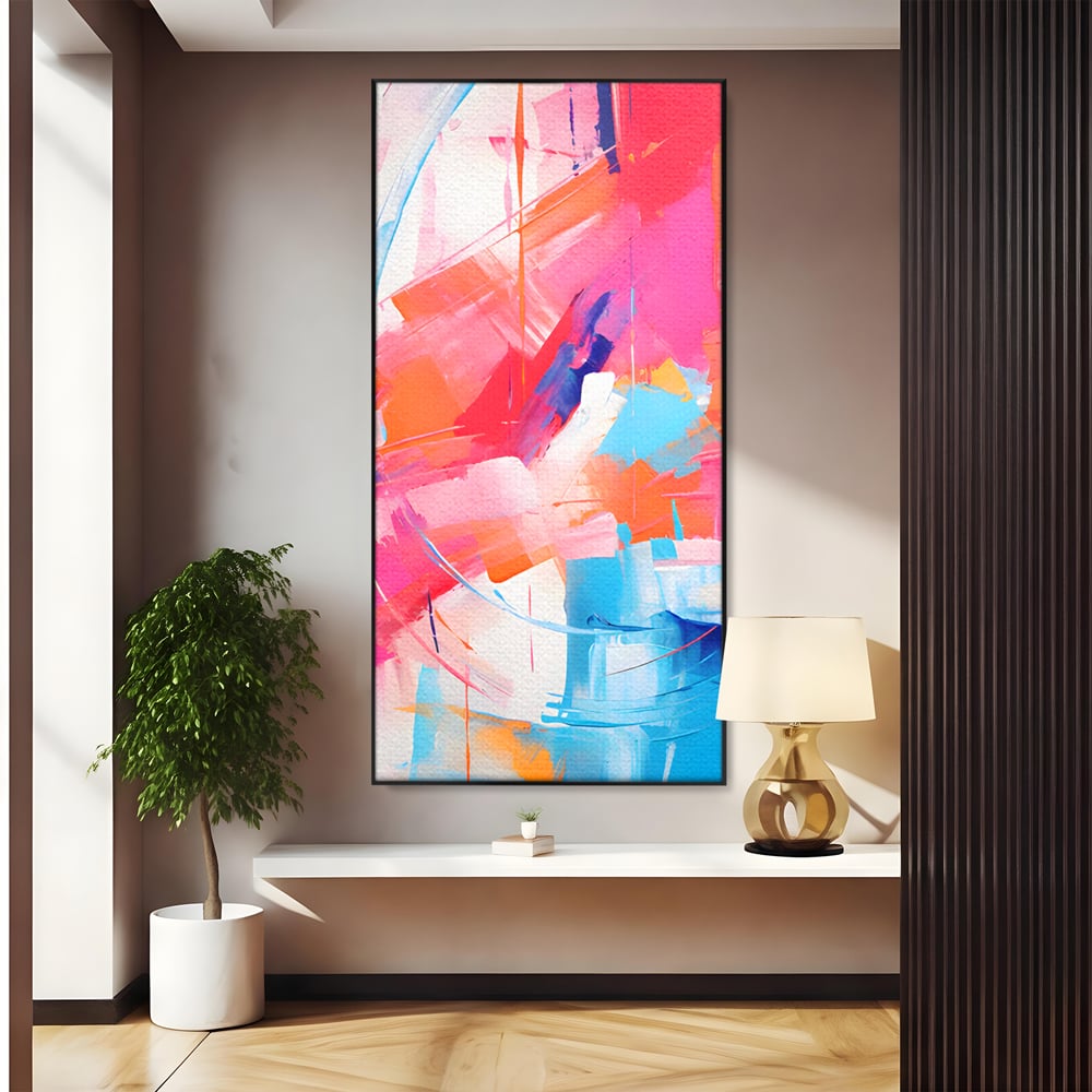 Tablou Canvas Premium LuxCanva® C1193, Culori Vii Pictate , Relaxare, Living Room, Culori Vibrante