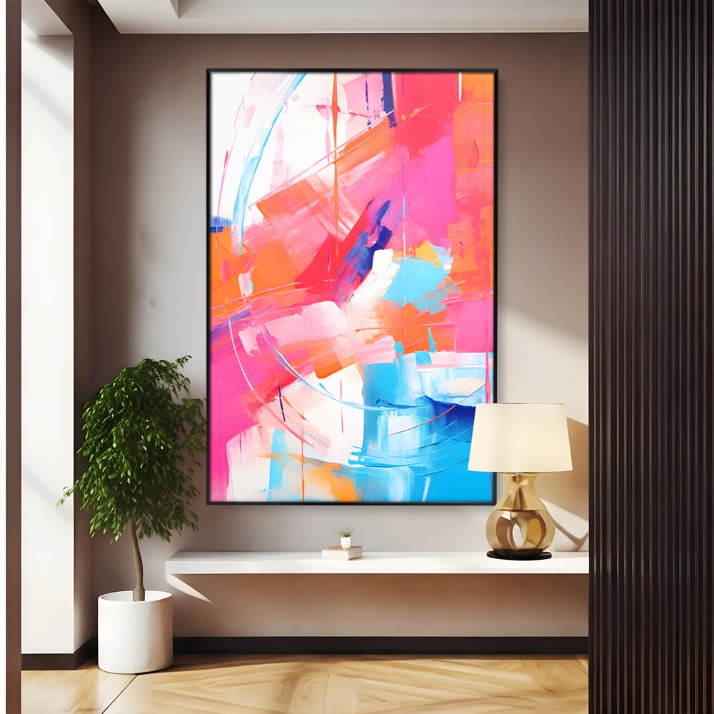 Tablou Canvas Premium LuxCanva® C1193, Culori Vii Pictate , Relaxare, Living Room, Culori Vibrante