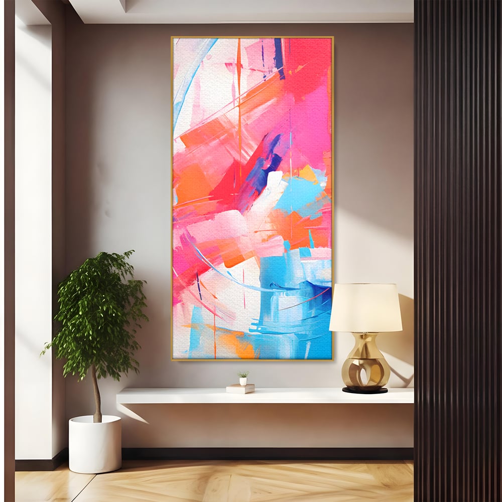 Tablou Canvas Premium LuxCanva® C1193, Culori Vii Pictate , Relaxare, Living Room, Culori Vibrante