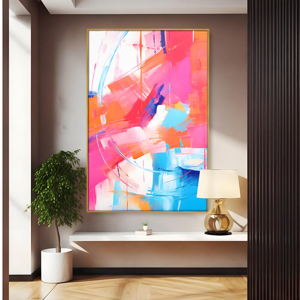 Tablou Canvas Premium LuxCanva® C1193, Culori Vii Pictate , Relaxare, Living Room, Culori Vibrante