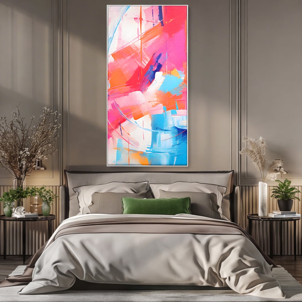 Tablou Canvas Premium LuxCanva® C1193, Culori Vii Pictate , Relaxare, Living Room, Culori Vibrante