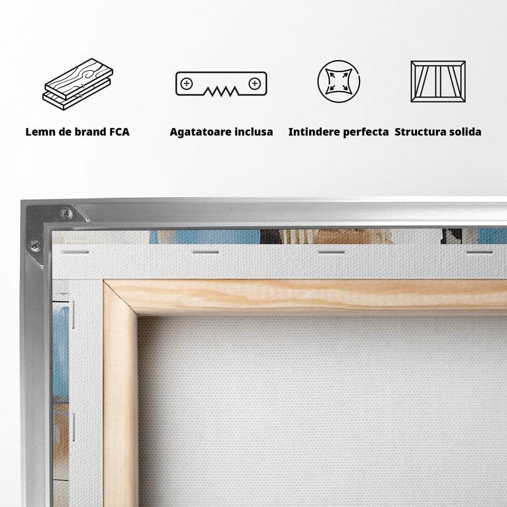 Leinwand Premium Canvas Wandkunst LuxCanva® C1194, Abstraktes Gemälde, Farben, Dekorativ, Wohnzimmer, Kräftige Farben