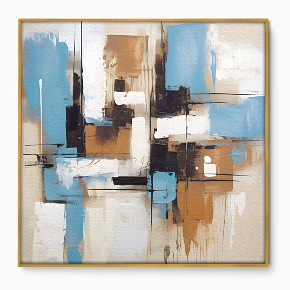 Leinwand Premium Canvas Wandkunst LuxCanva® C1194, Abstraktes Gemälde, Farben, Dekorativ, Wohnzimmer, Kräftige Farben