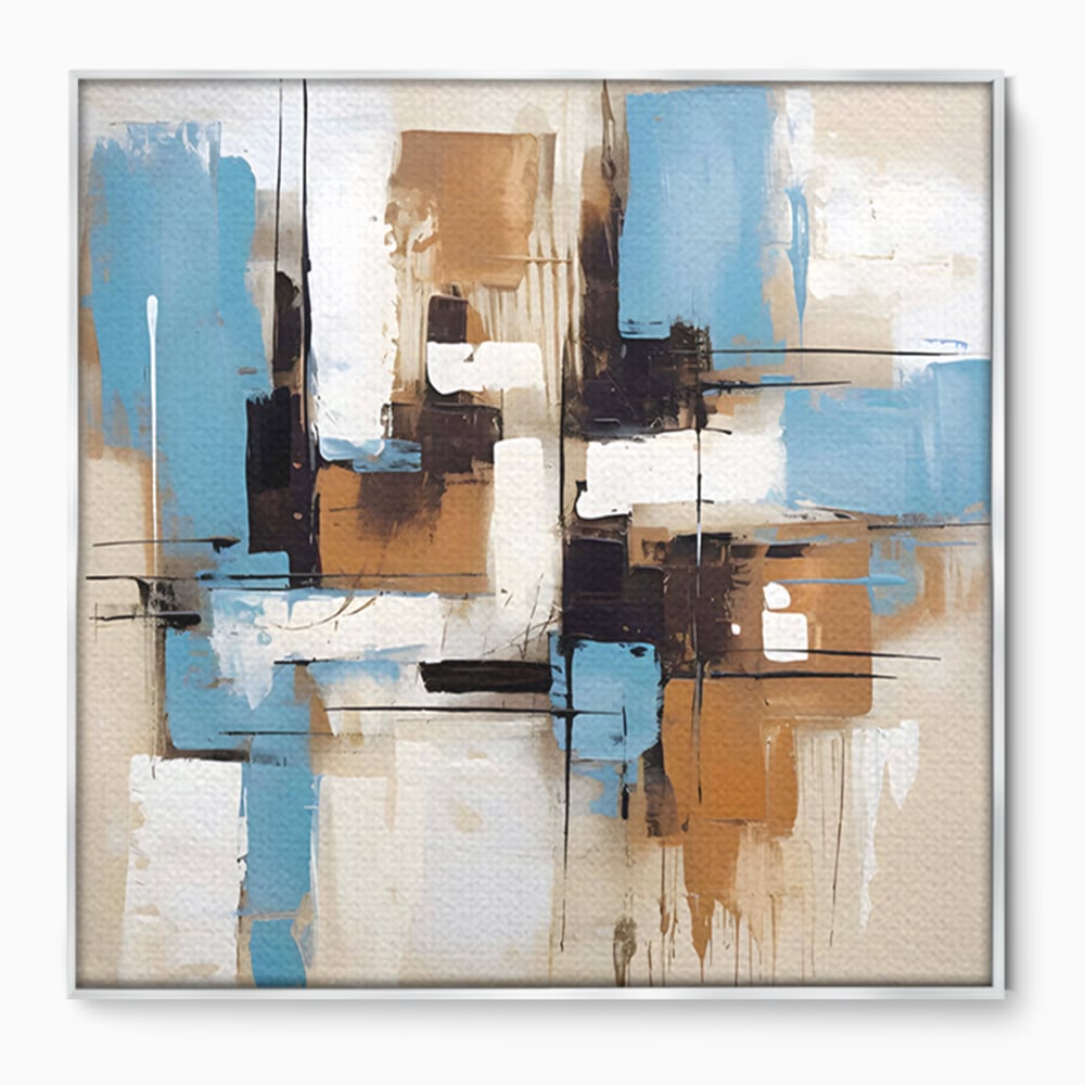 Leinwand Premium Canvas Wandkunst LuxCanva® C1194, Abstraktes Gemälde, Farben, Dekorativ, Wohnzimmer, Kräftige Farben