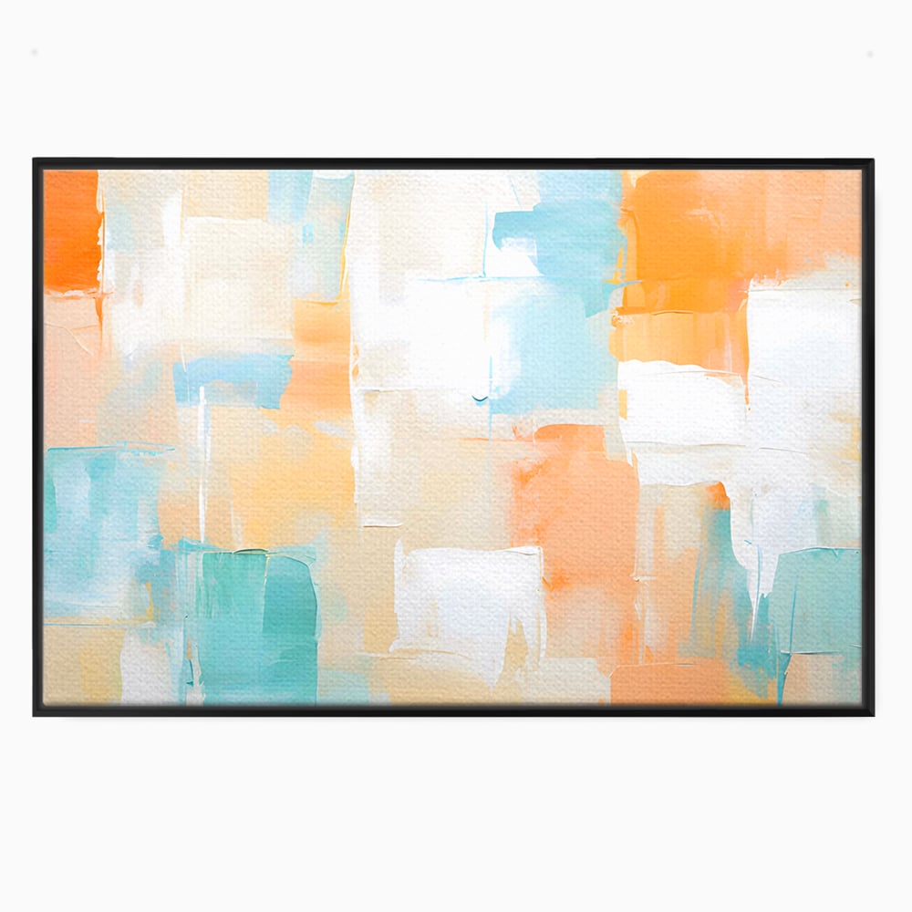 Leinwandbilder LuxCanva Premium Leinwandbilder® C1195, Helle Farben gemalt, Entspannend, Wohnzimmer, Lebendige Farben
