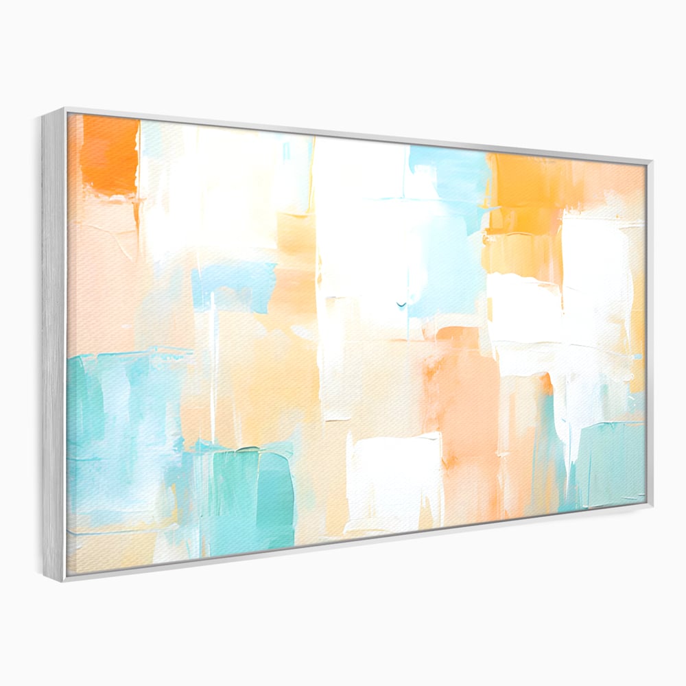 Leinwandbilder LuxCanva Premium Leinwandbilder® C1195, Helle Farben gemalt, Entspannend, Wohnzimmer, Lebendige Farben