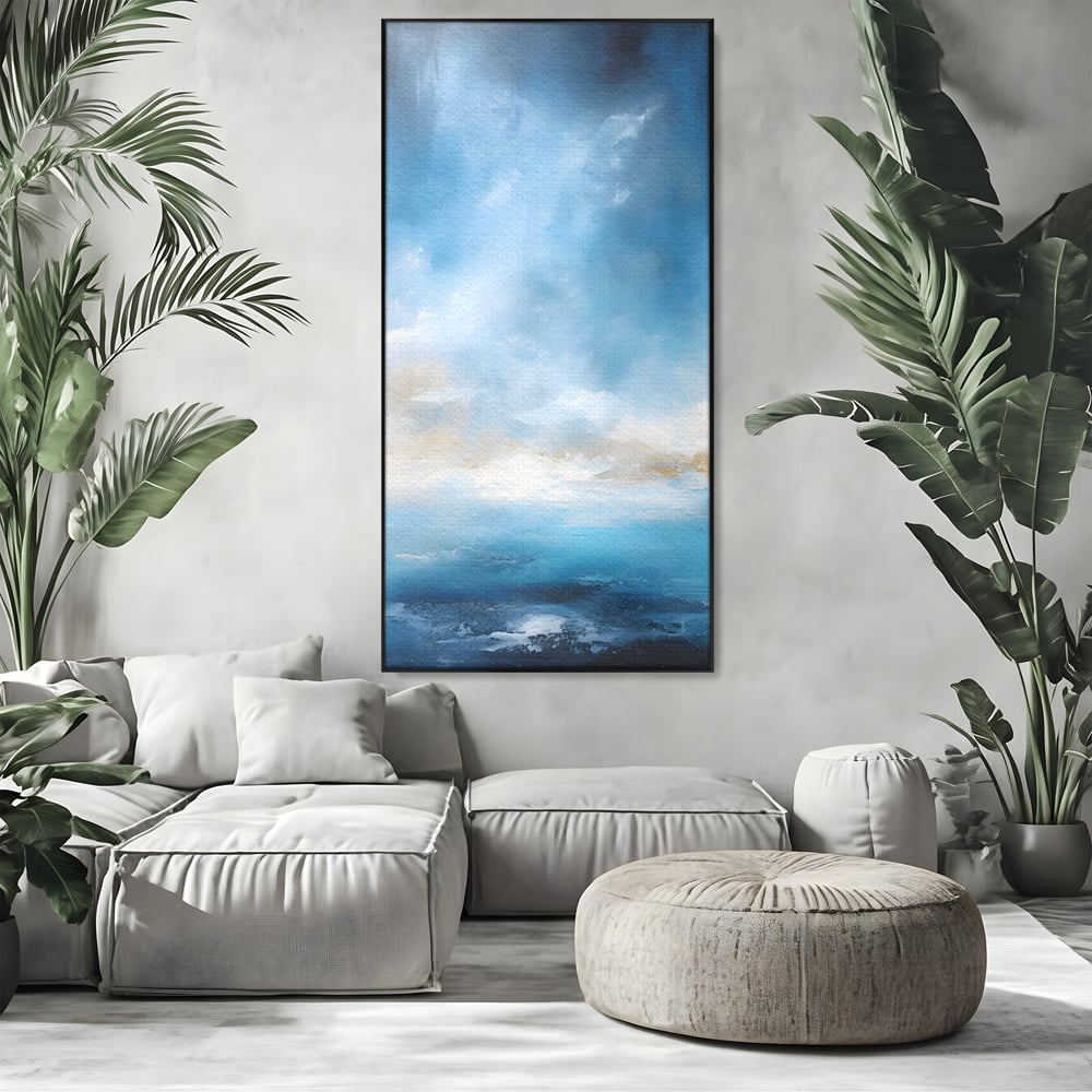 Tablou Canvas Premium LuxCanva® C1196, Oras Vazut Din Avion , Relaxare, Living Room, Culori Vibrante