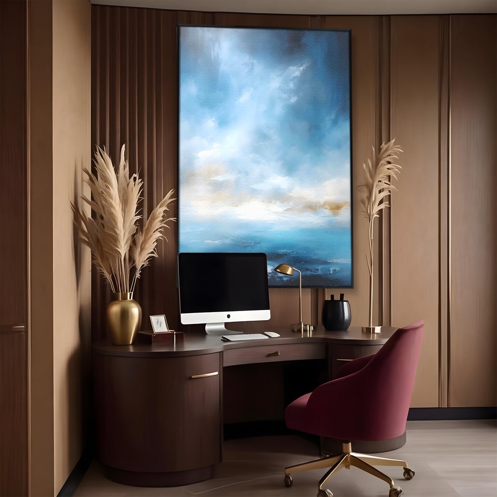 Tablou Canvas Premium LuxCanva® C1196, Oras Vazut Din Avion , Relaxare, Living Room, Culori Vibrante