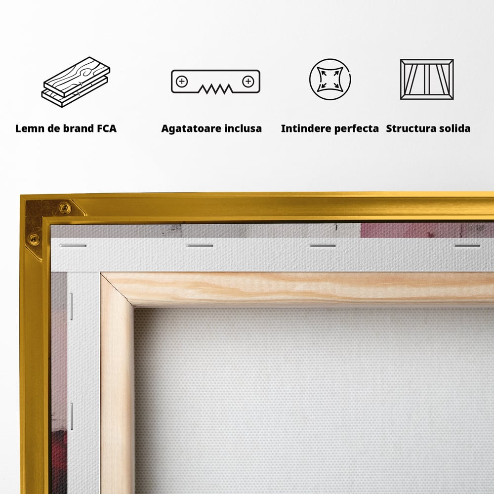 Leinwand Wandkunst Leinwand Premium LuxCanva® C1197, Abstrakt Rot Und Schwarz , Farben, Dekorativ, Wohnzimmer, Wohnzimmer, Lebendige Farben