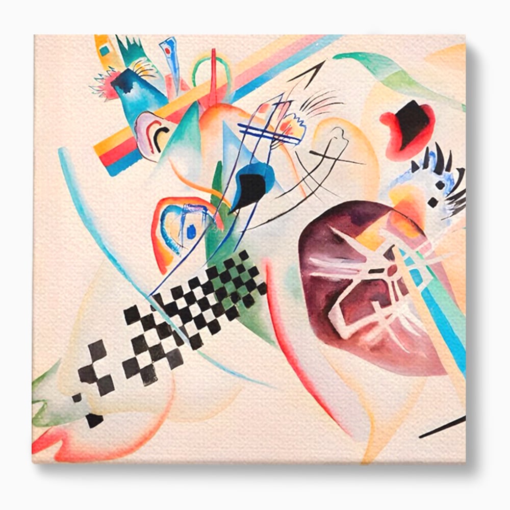 Tablou Canvas Premium LuxCanva® C1198, Abstract Paint By Kandinsky , Culori, Decorativ, Living Room, Culori Vibrante