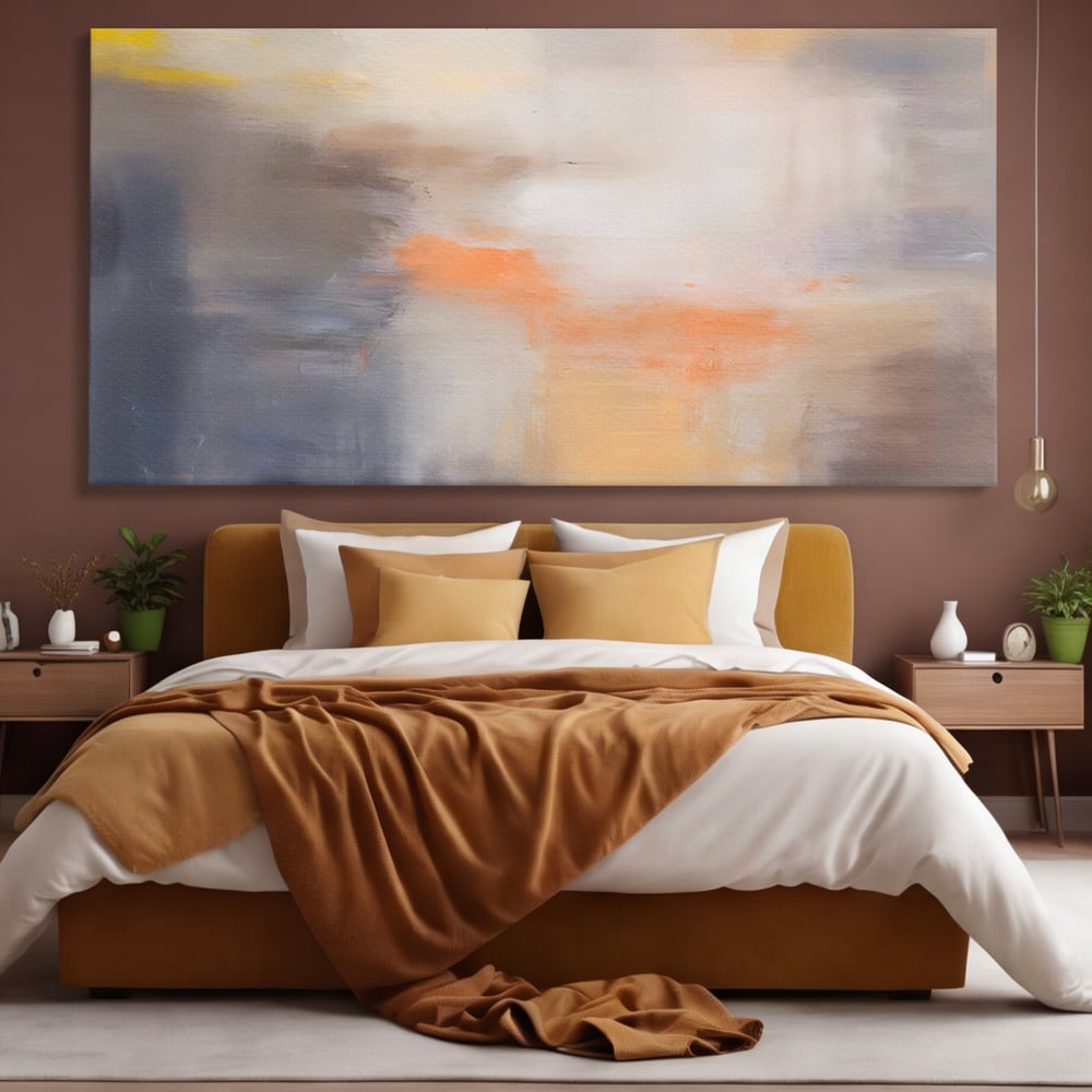 Leinwandbilder Premium LuxCanva® C1199, Abstrakte Farben, Entspannend, Wohnzimmer, Kräftige Farben