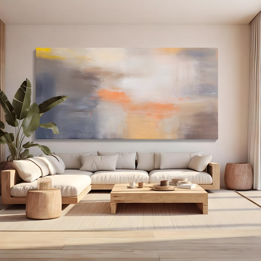 Leinwandbilder Premium LuxCanva® C1199, Abstrakte Farben, Entspannend, Wohnzimmer, Kräftige Farben