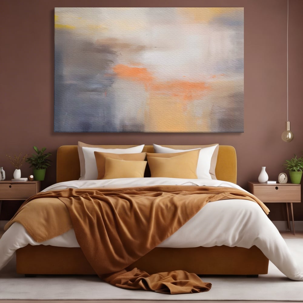 Leinwandbilder Premium LuxCanva® C1199, Abstrakte Farben, Entspannend, Wohnzimmer, Kräftige Farben