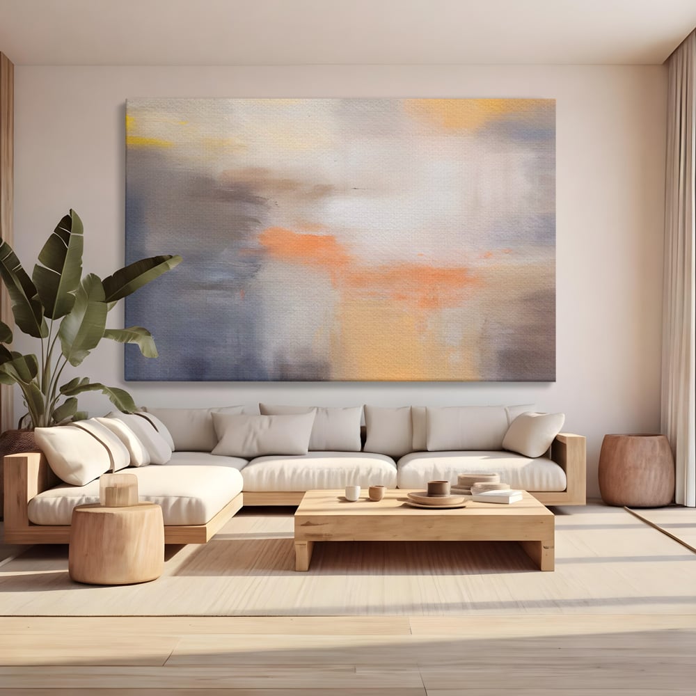 Leinwandbilder Premium LuxCanva® C1199, Abstrakte Farben, Entspannend, Wohnzimmer, Kräftige Farben