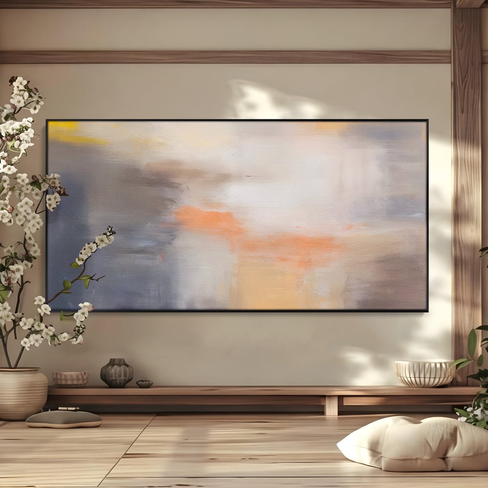 Leinwandbilder Premium LuxCanva® C1199, Abstrakte Farben, Entspannend, Wohnzimmer, Kräftige Farben