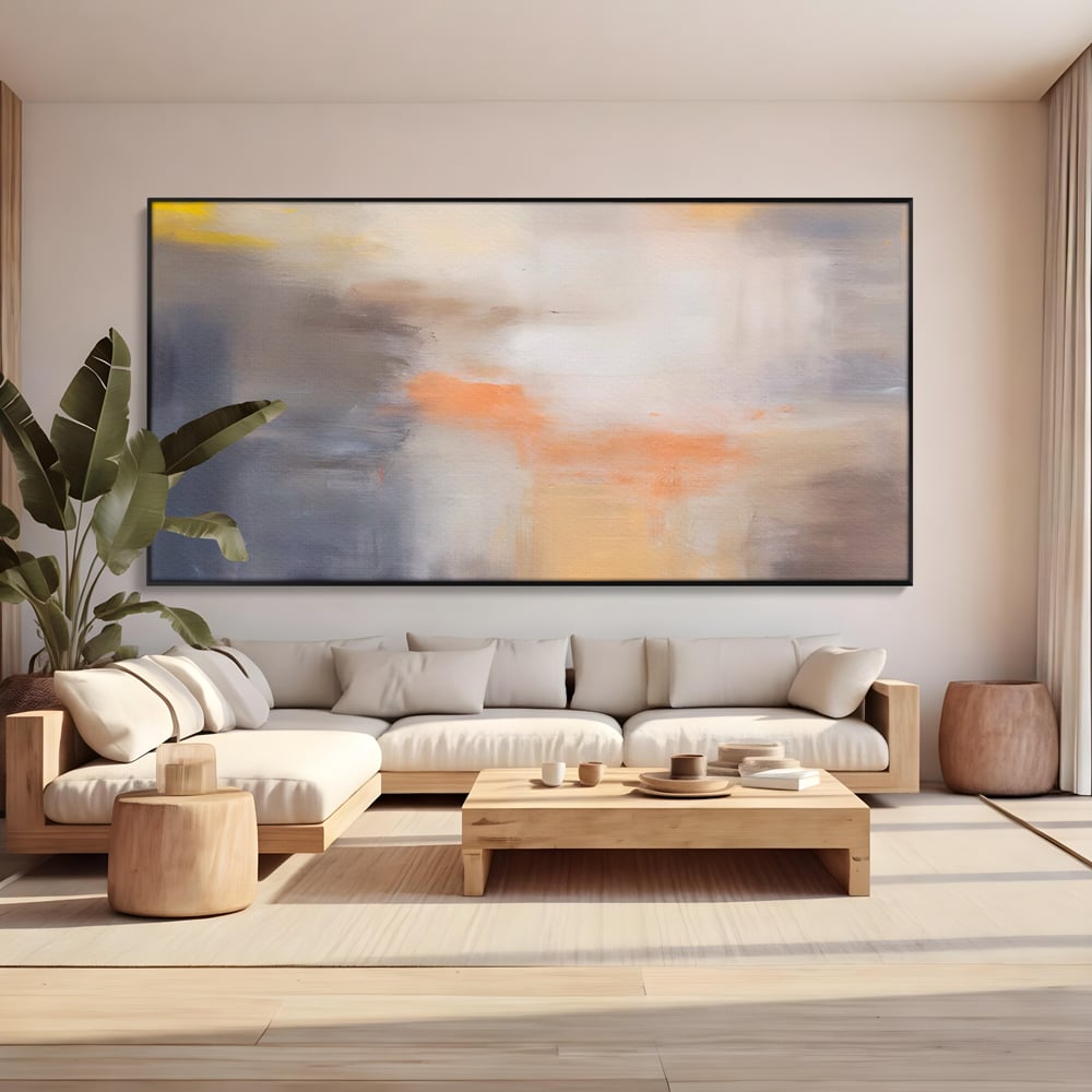 Leinwandbilder Premium LuxCanva® C1199, Abstrakte Farben, Entspannend, Wohnzimmer, Kräftige Farben
