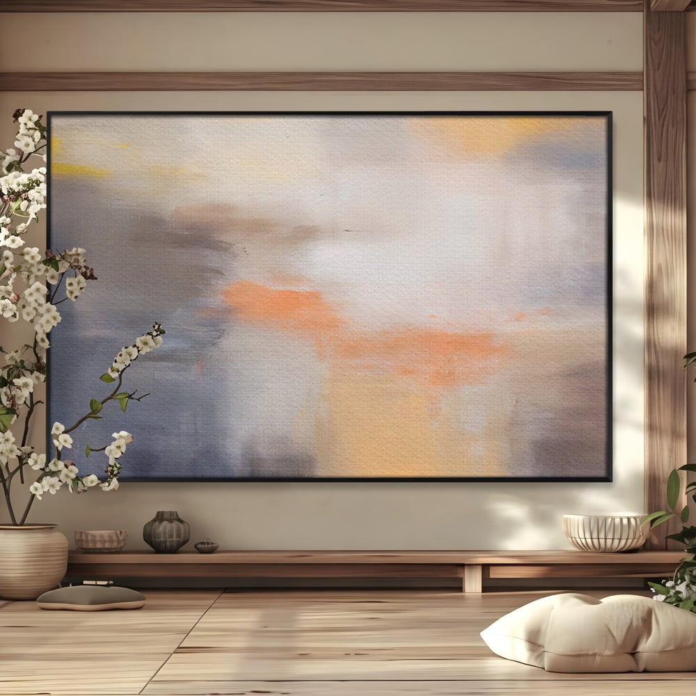 Leinwandbilder Premium LuxCanva® C1199, Abstrakte Farben, Entspannend, Wohnzimmer, Kräftige Farben