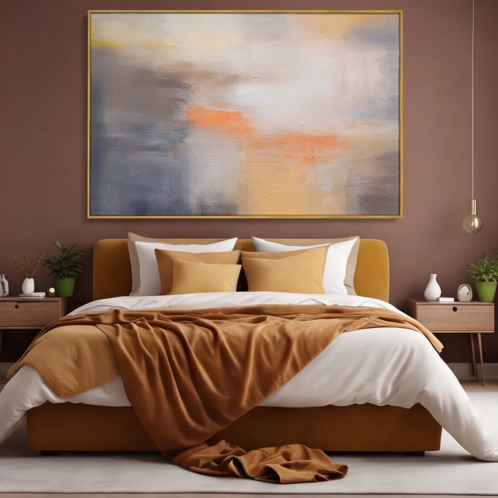 Leinwandbilder Premium LuxCanva® C1199, Abstrakte Farben, Entspannend, Wohnzimmer, Kräftige Farben
